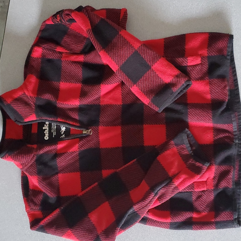 Boys pull over flannel
